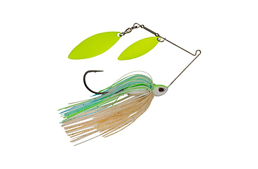 Image of Berkley Power Blade Compact Double Williw Spinnerbait, 1/2oz, Pretty One/Chartreuse + Chartreuse, 1570652