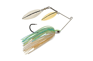 Image of Berkley Power Blade Compact Double Williw Spinnerbait, 1/2oz, Pretty One/Gold + Silver, 1570651