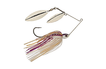 Image of Berkley Power Blade Compact Double Williw Spinnerbait, 1/2oz, Purple Rain/Silver + Silver, 1570646