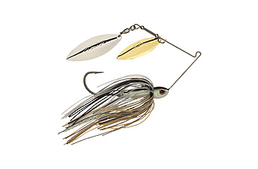 Image of Berkley Power Blade Compact Double Williw Spinnerbait, 1/2oz, Shad Spawn/Gold + Silver, 1570644