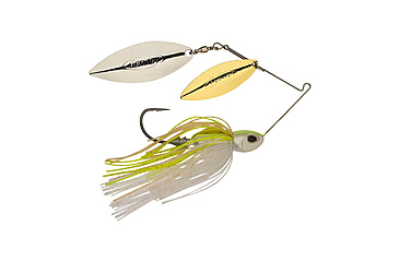 Image of Berkley Power Blade Compact Double Williw Spinnerbait, 1oz, E2 Magic/Gold + Silver, 1570674