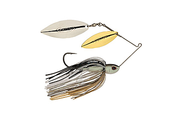 Image of Berkley Power Blade Compact Double Williw Spinnerbait, 1oz, Shad Spawn/Gold + Silver, 1570675