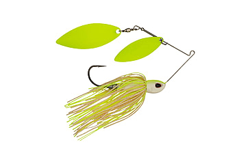 Image of Berkley Power Blade Compact Double Williw Spinnerbait, 1oz, White Chartreuse/Chartreuse + Chartreuse, 1570676