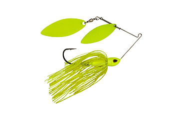 Image of Berkley Power Blade Compact Double Williw Spinnerbait, 3/4oz, Chartreuse/Chartreuse + Chartreuse, 1570666