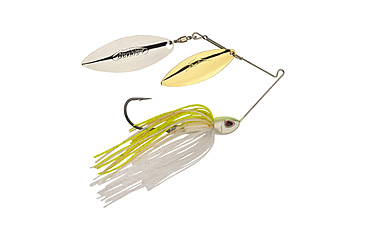 Image of Berkley Power Blade Compact Double Williw Spinnerbait, 3/4oz, E2 Magic/Gold + Silver, 1570659