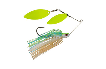 Image of Berkley Power Blade Compact Double Williw Spinnerbait, 3/4oz, Pretty One/Chartreuse + Chartreuse, 1570668