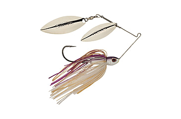Image of Berkley Power Blade Compact Double Williw Spinnerbait, 3/4oz, Purple Rain/Silver + Silver, 1570662