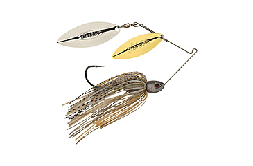Image of Berkley Power Blade Compact Double Williw Spinnerbait, 3/4oz, Silver Bullet/Gold + Silver, 1570664