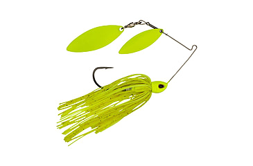 Image of Berkley Power Blade Compact Double Williw Spinnerbait, 3/8oz, Chartreuse/Chartreuse + Chartreuse, 1570635