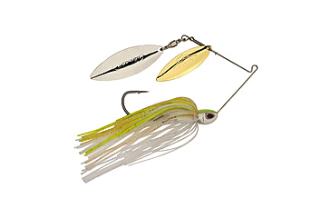 Image of Berkley Power Blade Compact Double Williw Spinnerbait, 3/8oz, E2 Magic/Gold + Silver, 1570628