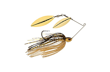 Image of Berkley Power Blade Compact Double Williw Spinnerbait, 3/8oz, Golden Shiner/Gold + Gold, 1570632