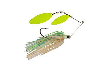 Image of Berkley Power Blade Compact Double Williw Spinnerbait, 3/8oz, Pretty One/Chartreuse + Chartreuse, 1570637