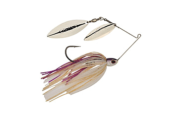 Image of Berkley Power Blade Compact Double Williw Spinnerbait, 3/8oz, Purple Rain/Silver + Silver, 1570631