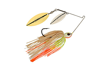 Image of Berkley Power Blade Standard Double Willow Spinnerbait, 3/8oz, Coleslaw/Silver + Gold, 1570558