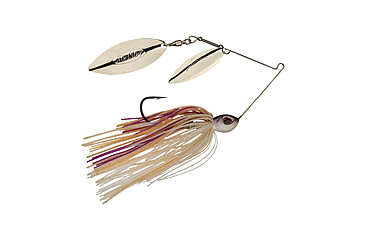 Image of Berkley Power Blade Standard Double Willow Spinnerbait, 3/8oz, Purple Rain/Silver + Silver, 1570556
