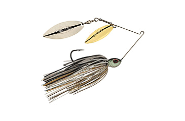 Image of Berkley Power Blade Standard Double Willow Spinnerbait, 3/8oz, Shad Spawn/Gold + Silver, 1570551