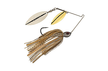 Image of Berkley Power Blade Standard Double Willow Spinnerbait, 3/8oz, Silver Bullet/Gold + Silver, 1570557