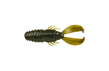 Image of Berkley PowerBait Crash Craw Soft Bait, 3.5in, 8 Pack, Green Pumpkin, 1546087