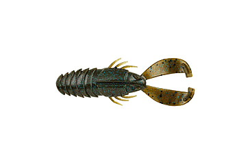 Image of Berkley PowerBait Crash Craw Soft Bait, 3.5in, 8 Pack, Green Pumpkin Blue, 1546094