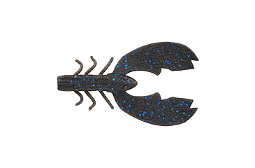 Image of Berkley PowerBait MaxScent Chigger Craw Soft Bait, 3in, 8 Pack, Black Blue Fleck, 1520646