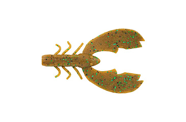 Image of Berkley PowerBait MaxScent Chigger Craw Soft Bait, 3in, 8 Pack, Pumpkin Green Fleck, 1520652