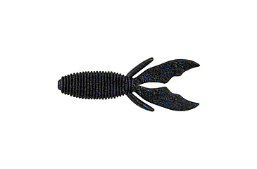 Image of Berkley PowerBait MaxScent Creature Hawg Soft Bait, 8 Pack, Black Blue Fleck, 1436818