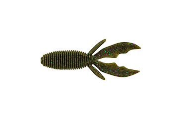 Image of Berkley PowerBait MaxScent Creature Hawg Soft Bait, 8 Pack, Green Pumpkin Party, 1436821