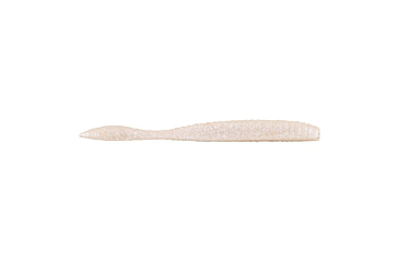 Image of Berkley PowerBait MaxScent Flat Worm, 3.6in, 10 Pack, White Pearl, 1482228