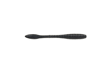 Image of Berkley PowerBait MaxScent Flat Worm, 4.5in, 8 Pack, Black, 1520705