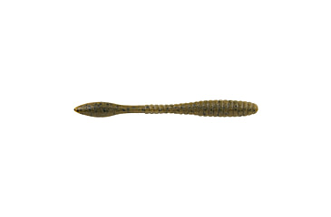 Image of Berkley PowerBait MaxScent Flat Worm, 4.5in, 8 Pack, Green Pumpkin, 1520709