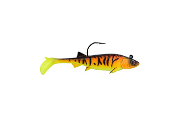 Image of Berkley PowerBait Minnotator Soft Bait, 3.5in, 2 Pack, Orange Tiger, 1624286