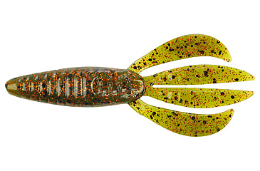 Image of Berkley PowerBait Pit Boss Creature Bait, 8, 4in, Watermelon Orange Fleck, PBBPB4-WO