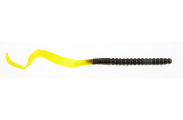 Image of Berkley PowerBait Power Worms Soft Bait, 10in, 8 Pack, Green Pumpkin/Chartreuse, 1307521