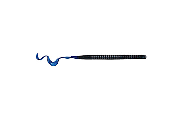 Image of Berkley PowerBait Power Worms Soft Bait, 12in, 5 Pack, Black/Blue, 1307538
