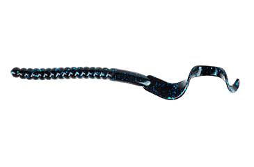 Image of Berkley PowerBait Power Worms Soft Bait, 7in, 13 Pack, Black Blue Fleck, 1307477