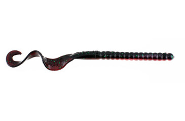 Image of Berkley PowerBait Power Worms Soft Bait, 7in, 13 Pack, Red Shad Green Glitter, 1307499