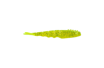 Image of Berkley PowerBait Saltwater Bonga Shrimp Soft Bait Lures, 4in, 6 Pack, Chartreuse Silver Flash, 1589827