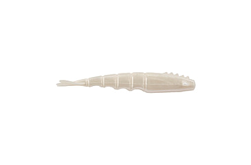 Image of Berkley PowerBait Saltwater Bonga Shrimp Soft Bait Lures, 4in, 6 Pack, Pearl White, 1589826