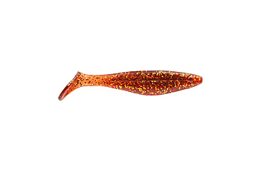 Image of Berkley PowerBait Saltwater The Champ Swimmer Soft Bait Lures, 8 Pack, 3in, Root Beer Gold, 1582213