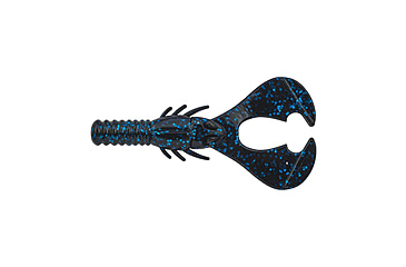 Image of Berkley PowerBait Shape 108 Soft Bait, 3.5in, 8 Pack, Black Blue Fleck, 1569371