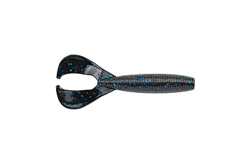 Image of Berkley PowerBait The Boss Grub Soft Bait, 3in, 9 Pack, Black Blue Fleck, 1546027