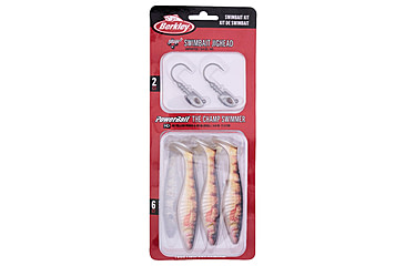 Image of Berkley PowerBait The Champ Swimmer Kit, 4.6in, 8 Pack, HD Yellow Perch and HD Bluegill, 1623838