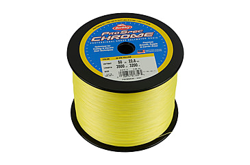 Image of Berkley ProSpec Chrome Premium Braid Line, 50lb 3500yd, Hi-Vis Yellow, 0.014 in/0.35 mm, 1621877