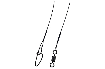 Image of Berkley Steelon Wire-Wound Leaders, 6in 20 lb, Black, 1011678