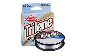 Image of Berkley Trilene 100% Fluorocarbon Ice Line 4Lb 75yd, Clear, 0.008 in/0.20 mm, 1226835