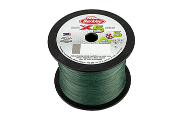 Image of Berkley x5 Braid Superline, 0.17mm class/0.007in class, 20lb test/37 lbC/17.0kg, 2188yd/2000m, 8lb, Low-Vis Green, X5BBK20-22, Low-Vis Green, 0.007 in/0.17 mm, 1486737