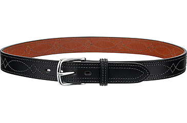 Image of Bianchi B12 Reversible Sport Stitched Belt - Plain Black,Size 32 12876
