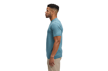 Image of Black Diamond Circuit Short Sleeve Tee - Mens, Creek Blue, Large, AP7520164064LRG1