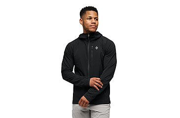 Image of Black Diamond Coefficient Storm FZ Hoody - Mens, Black, Small, AP7440180002SML1