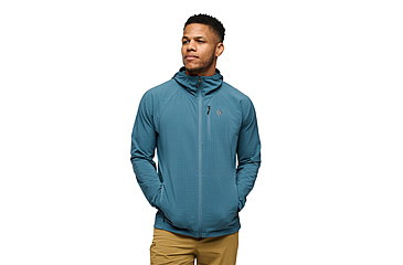 Image of Black Diamond Coefficient Storm FZ Hoody - Mens, Creek Blue, Large, AP7440184064LRG1